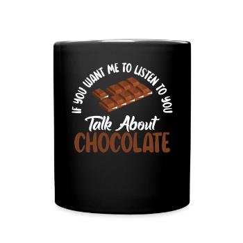 Chocolate Lover Gifts - Full Colour Mug - black - Front