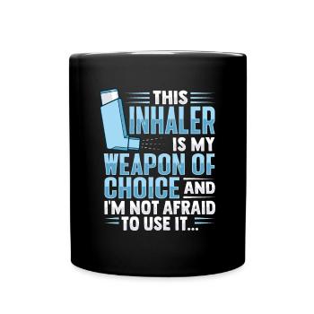 Albuterol Asthma Astmatiker - Tasse einfarbig - Schwarz - Vorne