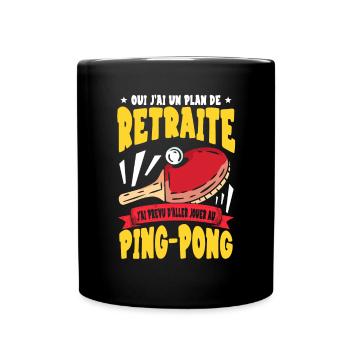 Joueur De Ping Pong - Mug uni - noir - Devant