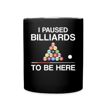 Billiards Pool Player Ball I - Full Colour Mug - black - Front