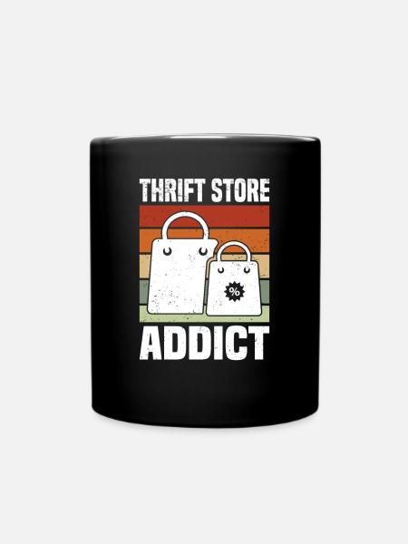 Secondhandladen Secondhand Öko Hipster Gebraucht - Tasse einfarbig - Schwarz