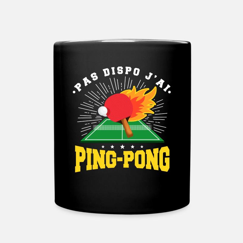Ping Ping Pongiste Retraite - Mug uni - noir