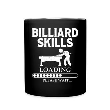 Billiards Pool Player Ball Vintage - Full Colour Mug - black - Front