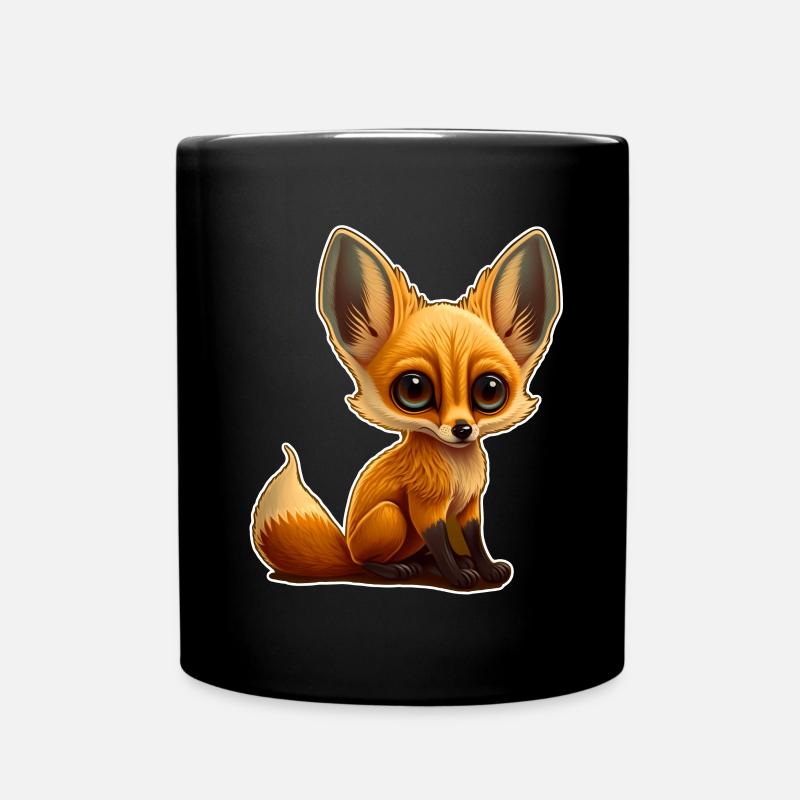 Süßer Fuchs Baby Schnuffelshirt Knuddelshirt - Tasse einfarbig - Schwarz