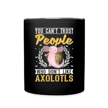 Axolotl Queue Cadeau Amphibien Axolotl - Mug uni - noir - Devant