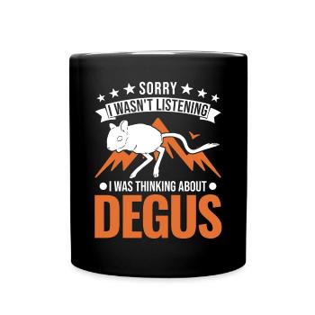 Degu Cadeau Arbuste Rat Forest Degu - Mug uni - noir - Devant