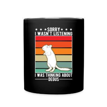 Degu Cadeau Arbuste Rat Forest Degu - Mug uni - noir - Devant