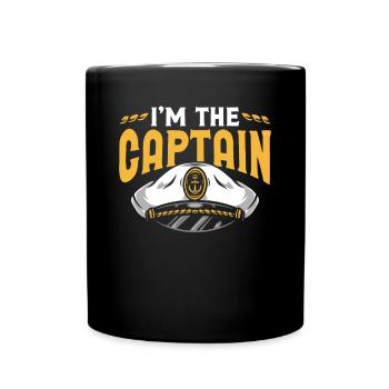 Je suis le capitaine - Mug uni - noir - Devant