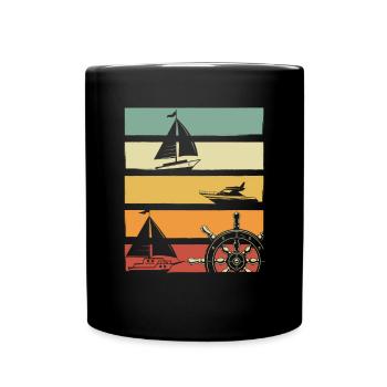 Sailor Sunset Rétro - Mug uni - noir - Devant