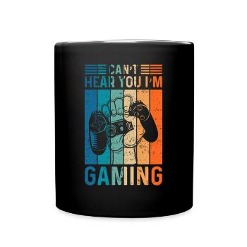 Je ne peux pas vous entendre Je suis contrôleur de jeu Citation de joueur - Mug uni - noir - Devant