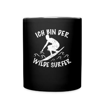 Citation de surf - Mug uni - noir - Devant