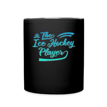 Le joueur de hockey sur glace - Mug uni - noir - Devant