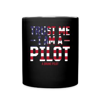 Drôle de pilote de drone - Croyez-moi, je suis un pilote un drone - Mug uni - noir - Devant
