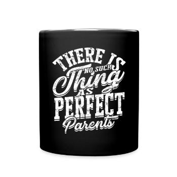 eltern geschenk mutter geschenkidee vater familie - Tasse einfarbig - Schwarz - Vorne