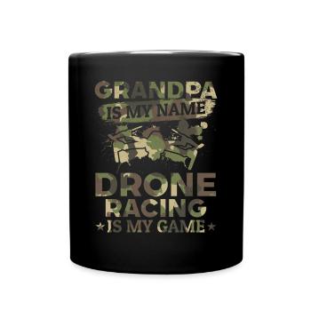 Pilote de drone - Grand-père est mon nom Drone Racing est M - Mug uni - noir - Devant
