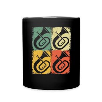 Tenorhorn Joueur de Tenorhorn Joueur de Tenorhorn Joueur de Tenorhorn - Mug uni - noir - Devant