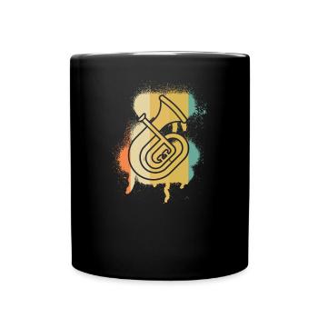 Tenorhorn Joueur de Tenorhorn Joueur de Tenorhorn Joueur de Tenorhorn - Mug uni - noir - Devant