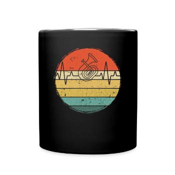 Tenorhorn Joueur de Tenorhorn Joueur de Tenorhorn Joueur de Tenorhorn - Mug uni - noir - Devant