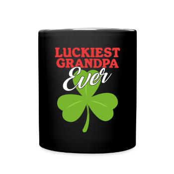Cadeau irlandais de la Saint-Patrick le plus chanceux - Mug uni - noir - Devant