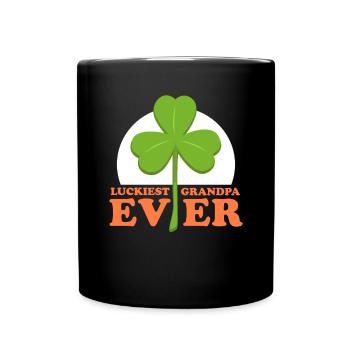 Le cadeau de la Saint-Patrick irlandais le plus chanceux - Mug uni - noir - Devant