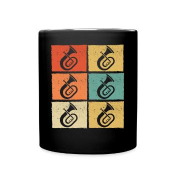 Tenorhorn Joueur de Tenorhorn Joueur de Tenorhorn Joueur de Tenorhorn - Mug uni - noir - Devant