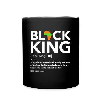 Black King Definition African Pride Melanin Educat - Full Colour Mug - black - Front