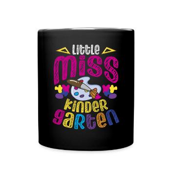 Miss Kindergarten First Day Pre School - Tasse einfarbig - Schwarz - Vorne