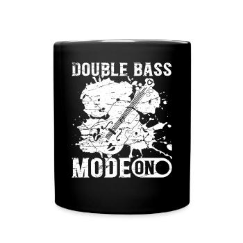 Mode Double Bass activé - Double Bass Player Double Ba - Mug uni - noir - Devant