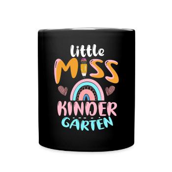 Miss Kindergarten First Day Pre School - Tasse einfarbig - Schwarz - Vorne