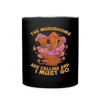 Mushrooms Unique Fungi Design for Mushroom Lovers - Tasse einfarbig - Schwarz - Vorne
