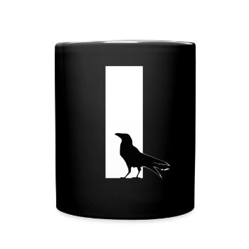 Chemise comique Crowing Raven in the Darkness - Mug uni - noir - Devant