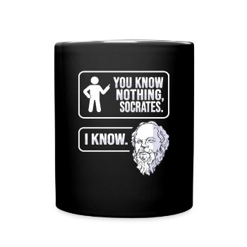 Socrates Philosophy - Full Colour Mug - black - Front
