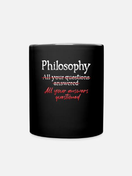 Question philosophique - Mug uni - noir