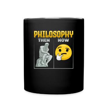 Philosophisches Design für einen Philosophen - Tasse einfarbig - Schwarz - Vorne