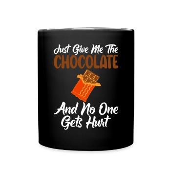 Chocolate Lover Gifts - Full Colour Mug - black - Front