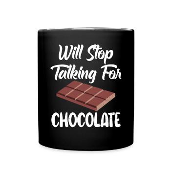 Cadeaux pour amateurs de chocolat - Mug uni - noir - Devant