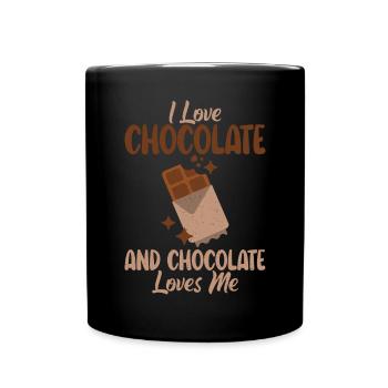 Chocolate Lover Gifts - Full Colour Mug - black - Front