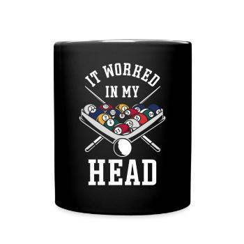 Billiards Pool Player Ball It - Full Colour Mug - black - Front