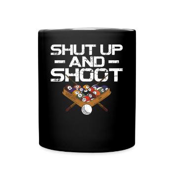 Billiards Pool Player Ball Vintage - Full Colour Mug - black - Front