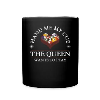Billiards Pool Player Ball Girl - Full Colour Mug - black - Front