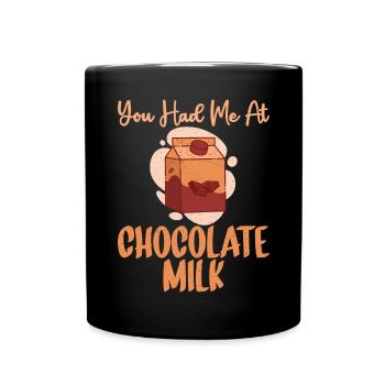Schokolade Milchliebhaber Geschenke - Tasse einfarbig - Schwarz - Vorne