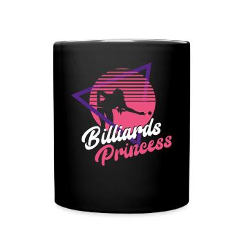 Billiards Pool Player Ball Girl - Full Colour Mug - black - Front