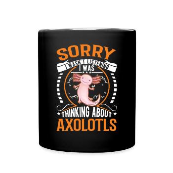Axolotl Queue Cadeau Amphibien Axolotl - Mug uni - noir - Devant