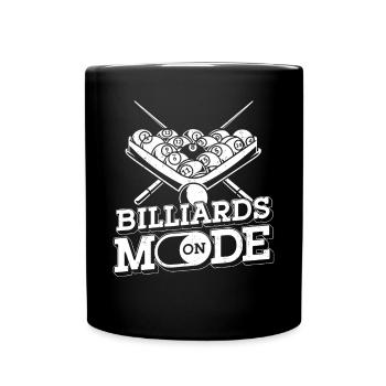 Billiards Pool Player Ball Vintage - Full Colour Mug - black - Front
