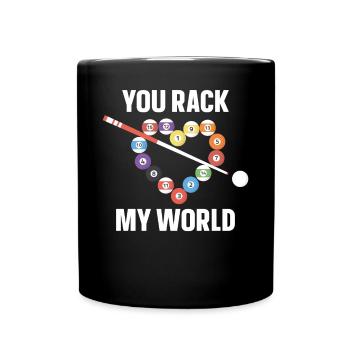 Jeu de mots à billes de joueur de billard - Mug uni - noir - Devant