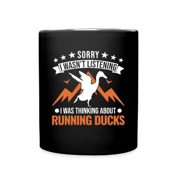 Indian Running Duck Bouteille cadeau Canard Canard - Mug uni - noir - Devant