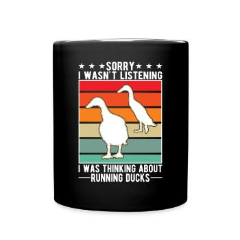 Indian Running Duck Bouteille cadeau Canard Canard - Mug uni - noir - Devant