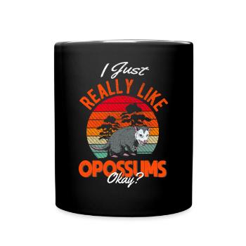 J’aime juste l’opossum marsupial d’Opossum - Mug uni - noir - Devant