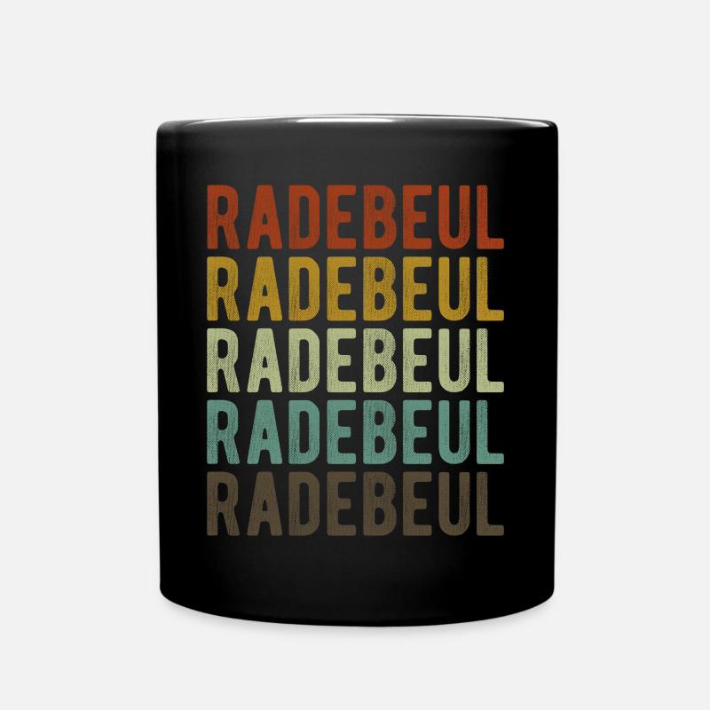 Radebeul Stadt Retro Vintage - Tasse einfarbig - Schwarz