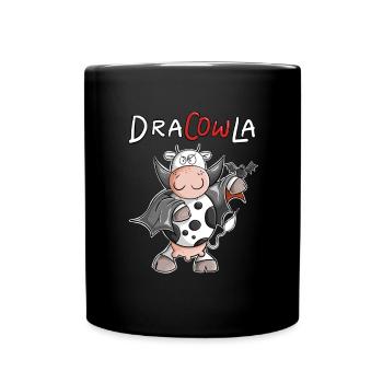 DraCOWla Dracula Vache Halloween - Mug uni - noir - Devant